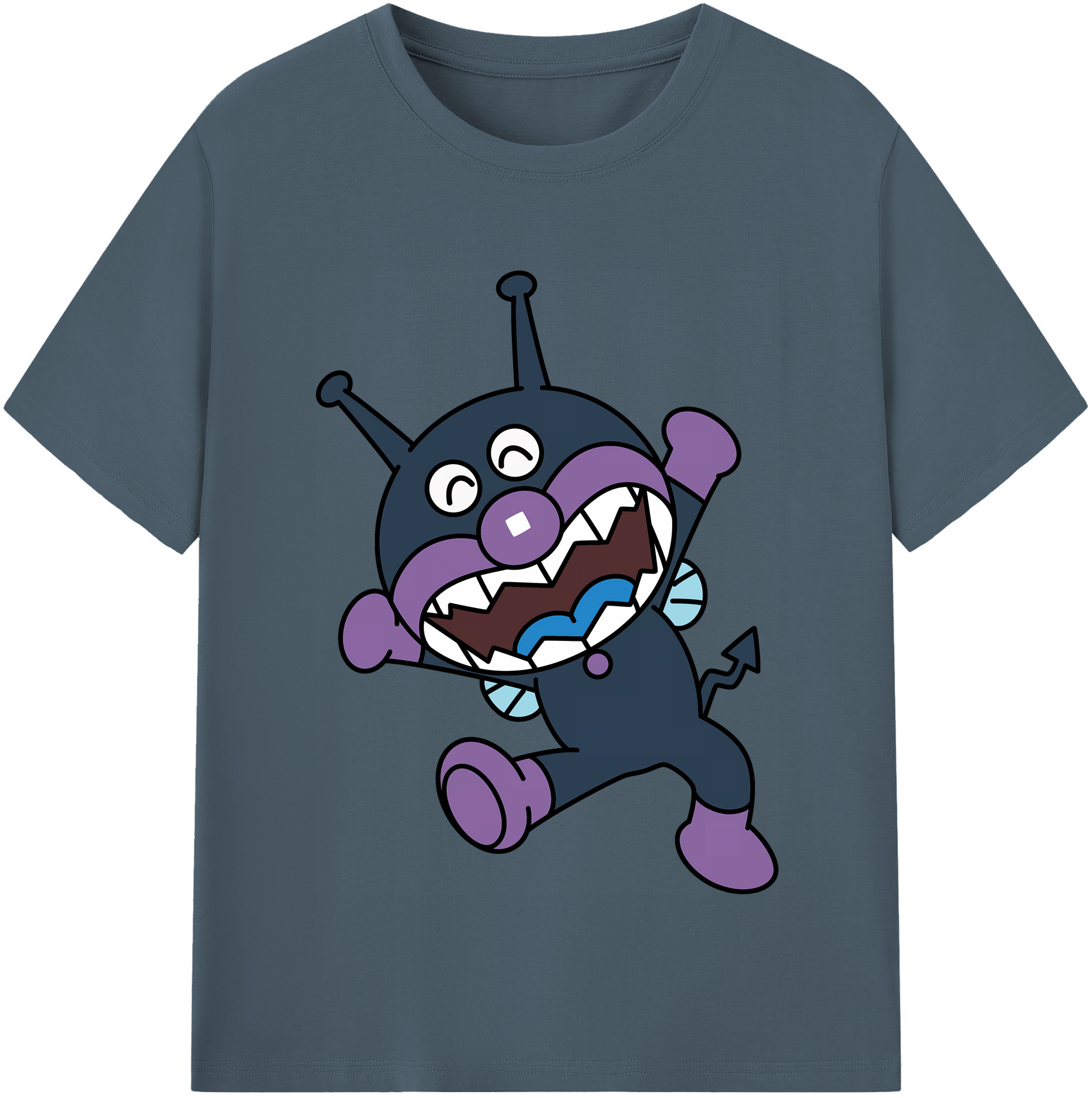 （画像用） アンパンマン Anpanman 綿100％半袖Tシャツ（フロントプリント）